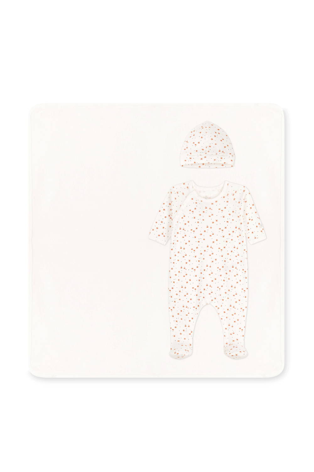 תמונה קידמית של מארז אוברול כובע ושמיכה - גילאי NB-12 חודשים