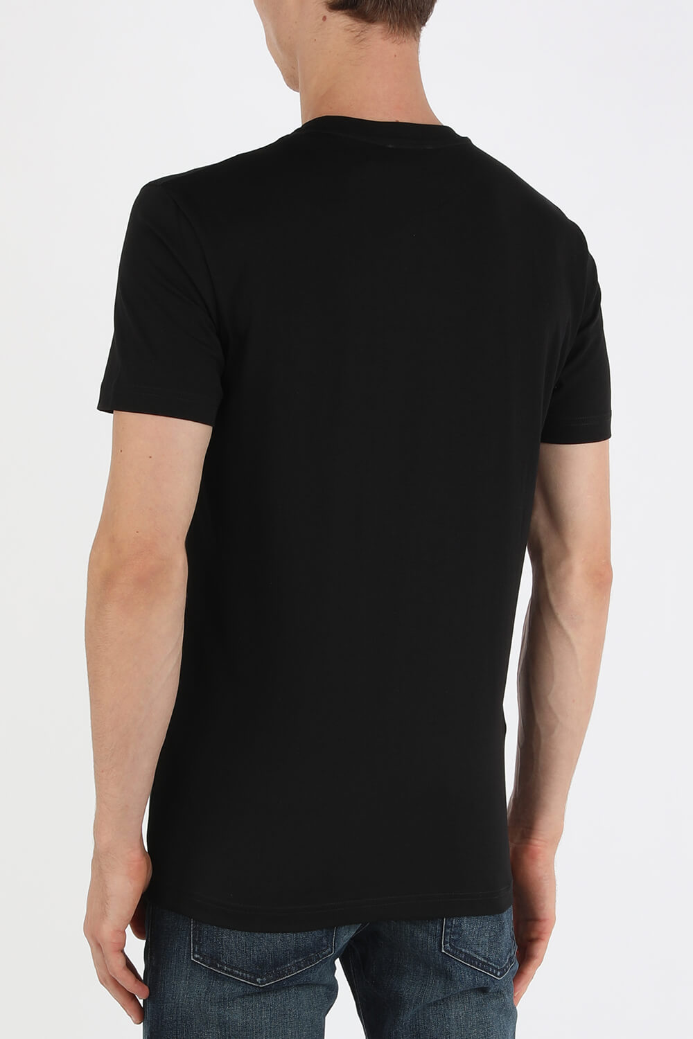 חולצת טי עם לוגו גרפי בצבע שחור DIESEL