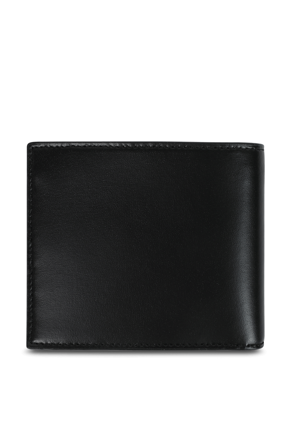 תמונה אחורית של ארנק מעור חלק בגוון שחור