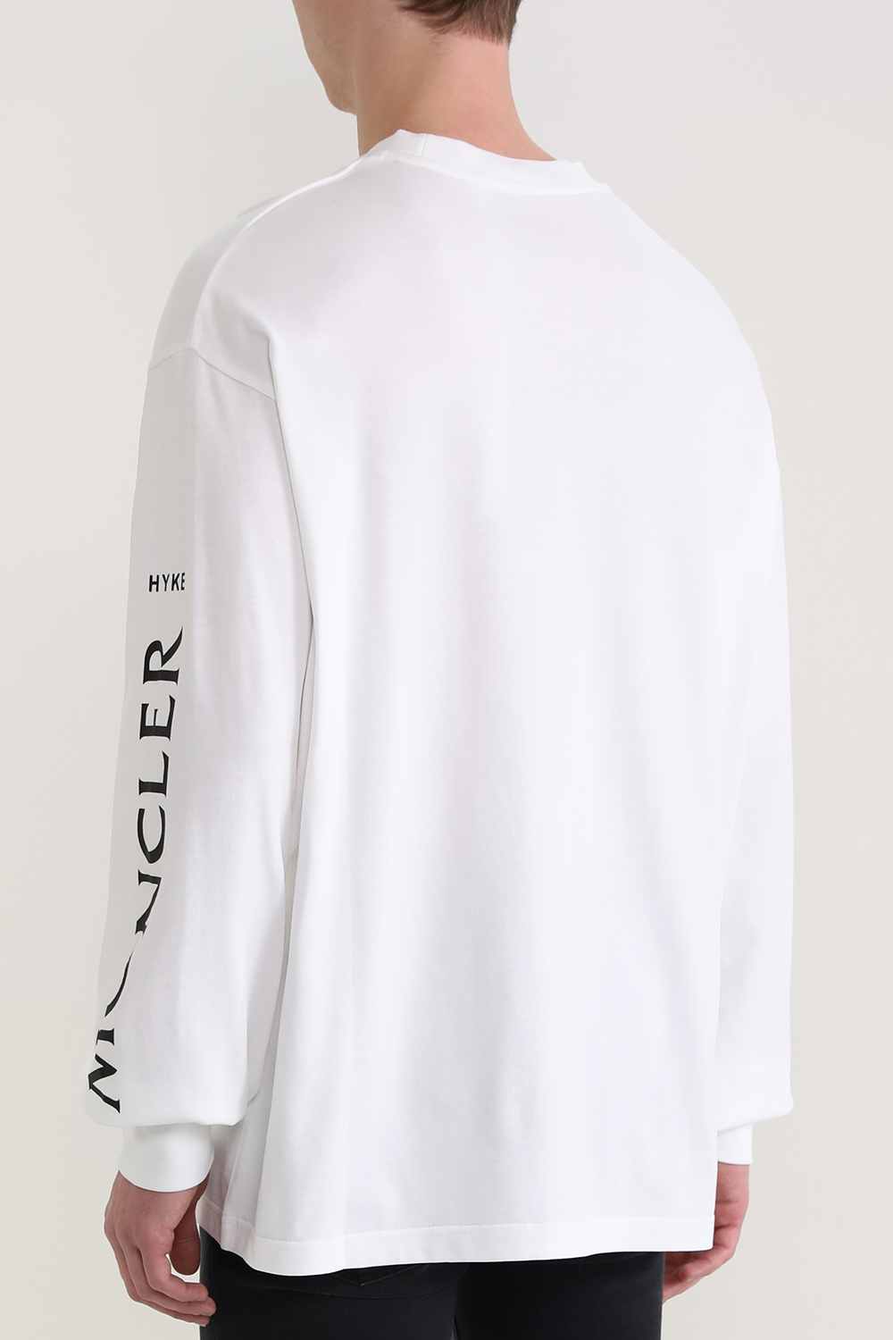 תמונת דוגמן אחורית של מונקלר X אליקס חולצת טי ארוכה עם לוגו