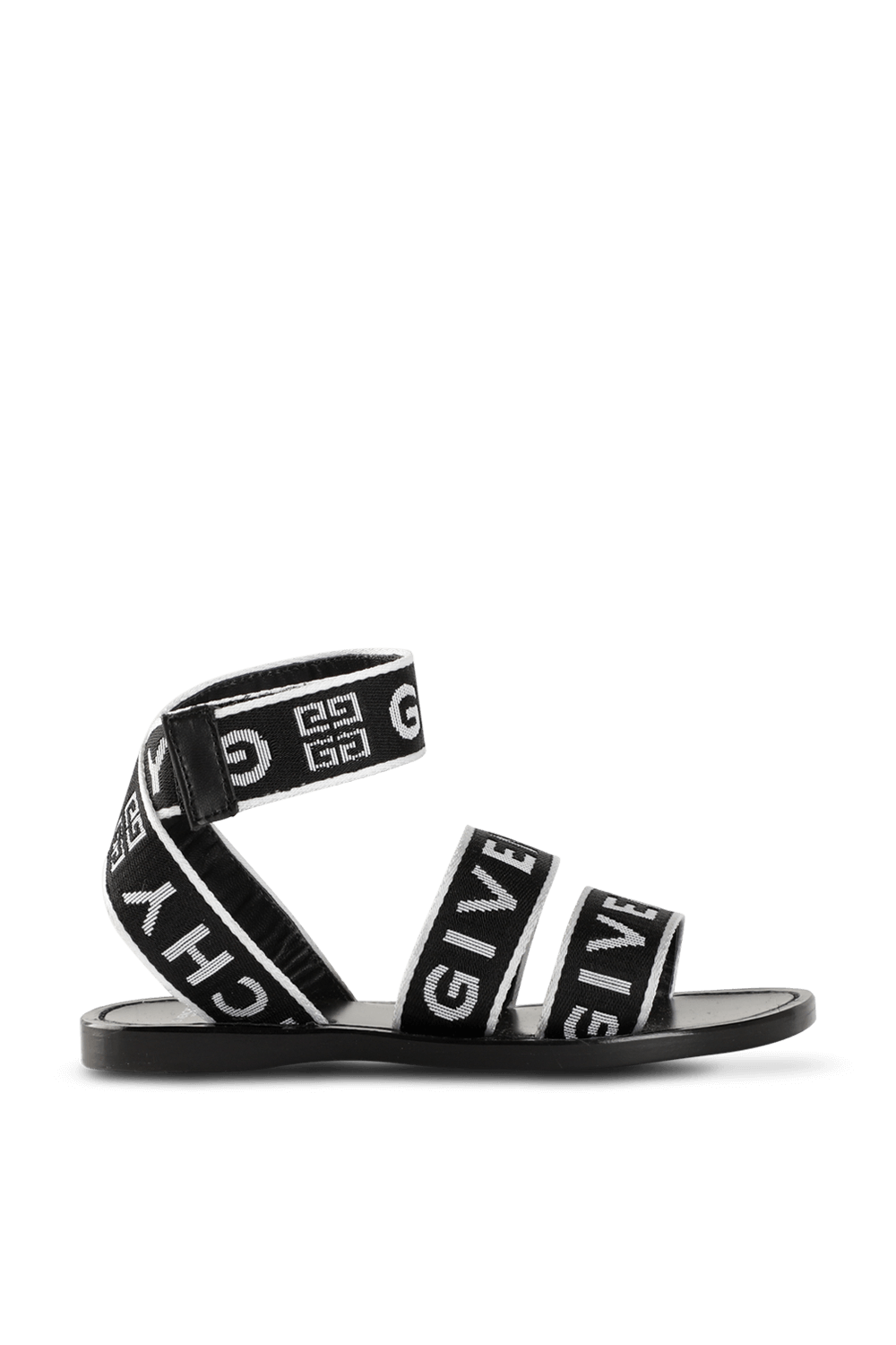 תמונה קידמית של מידות 28-33 סנדלי רצועות עם לוגו