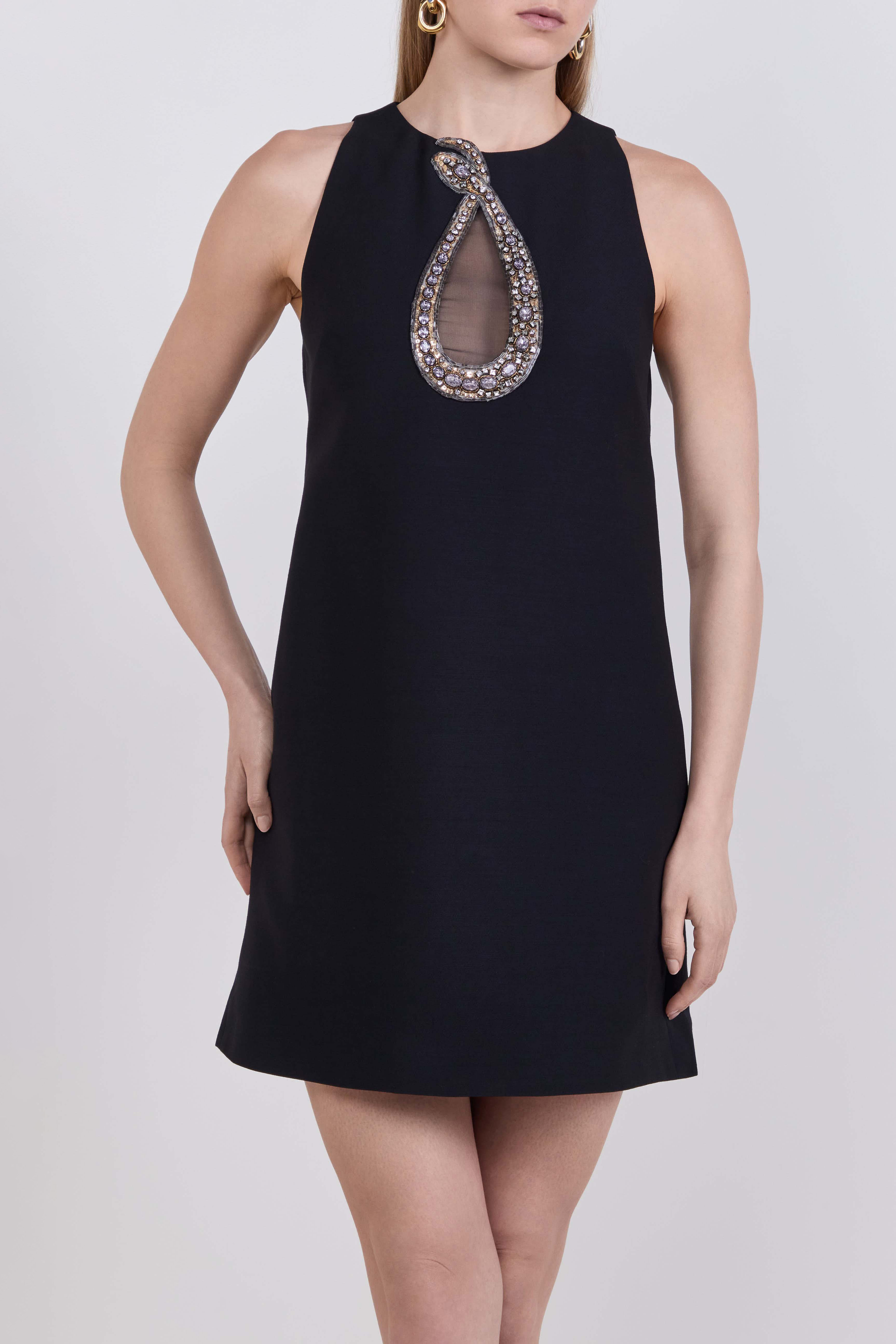 תמונת דוגמן קידמית של שמלת מיני