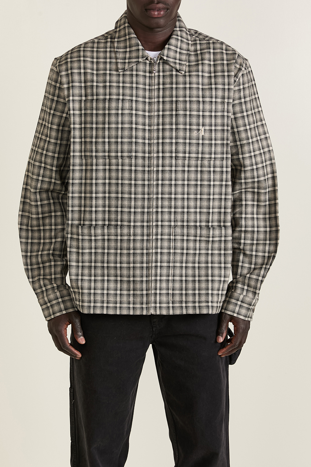 תמונת דוגמן קידמית של ז'קט משבצות