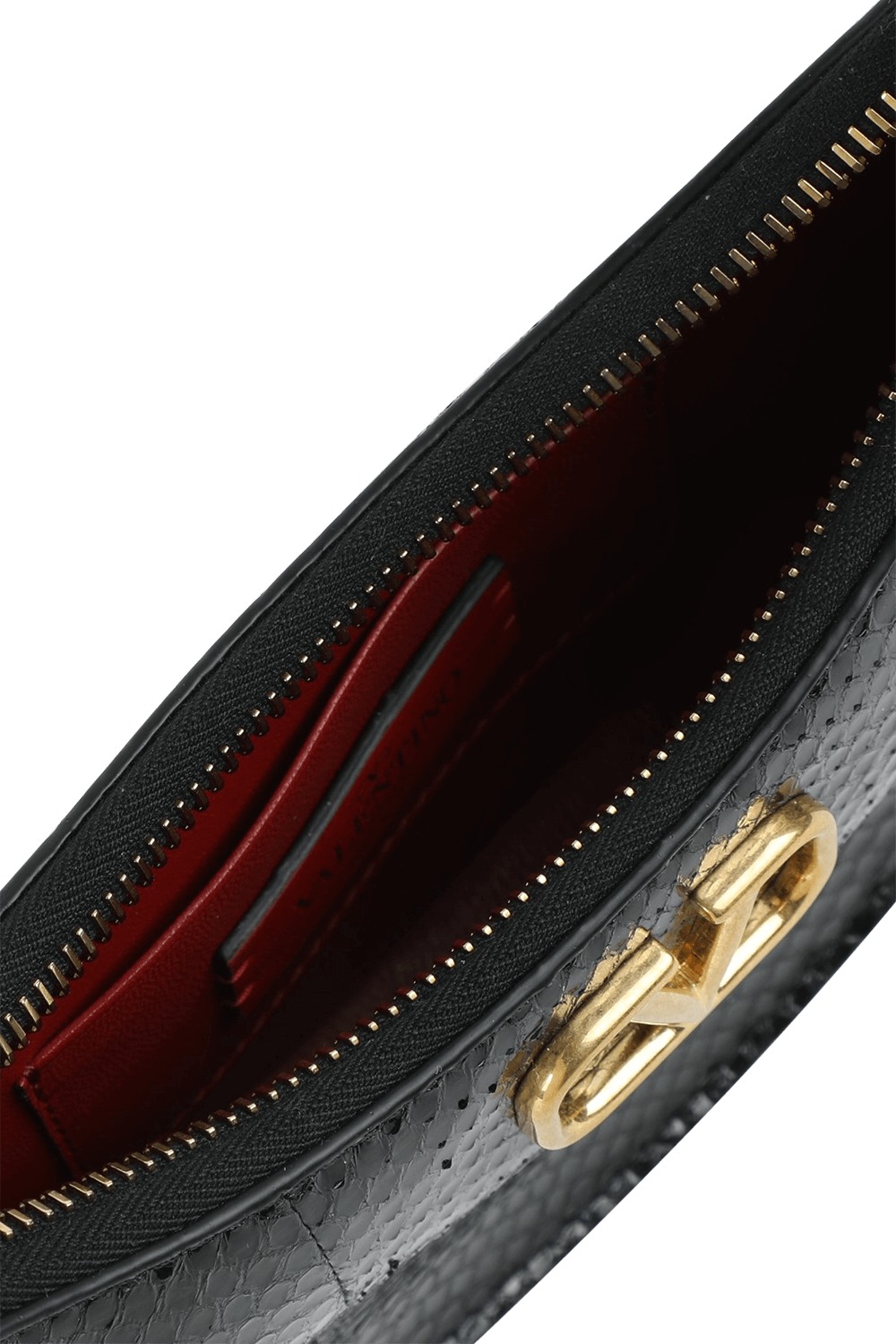 תיק שחור מבריק בצללית ירח