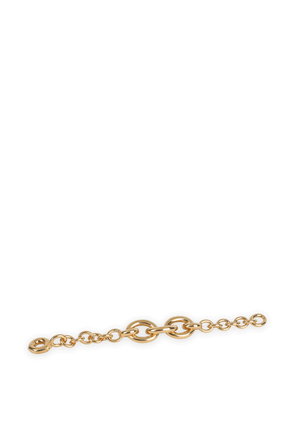 תמונה אחורית של צמיד חוליות בגוון זהב