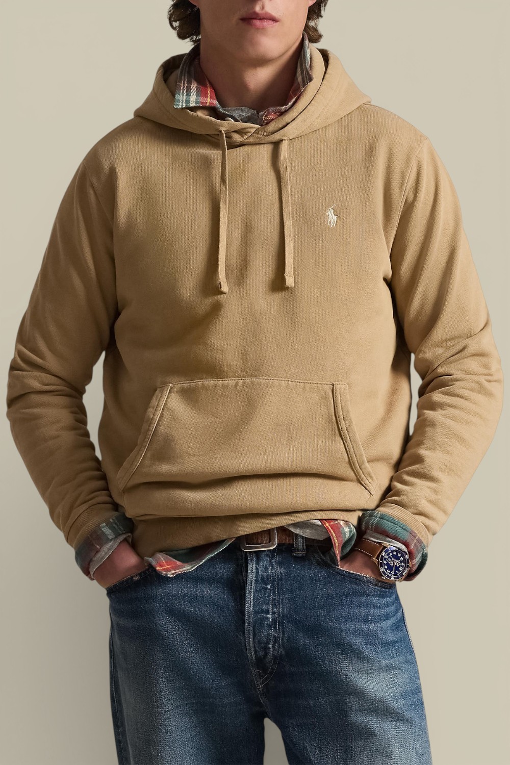 תמונת דוגמן קידמית של קפוצ'ון כותנה