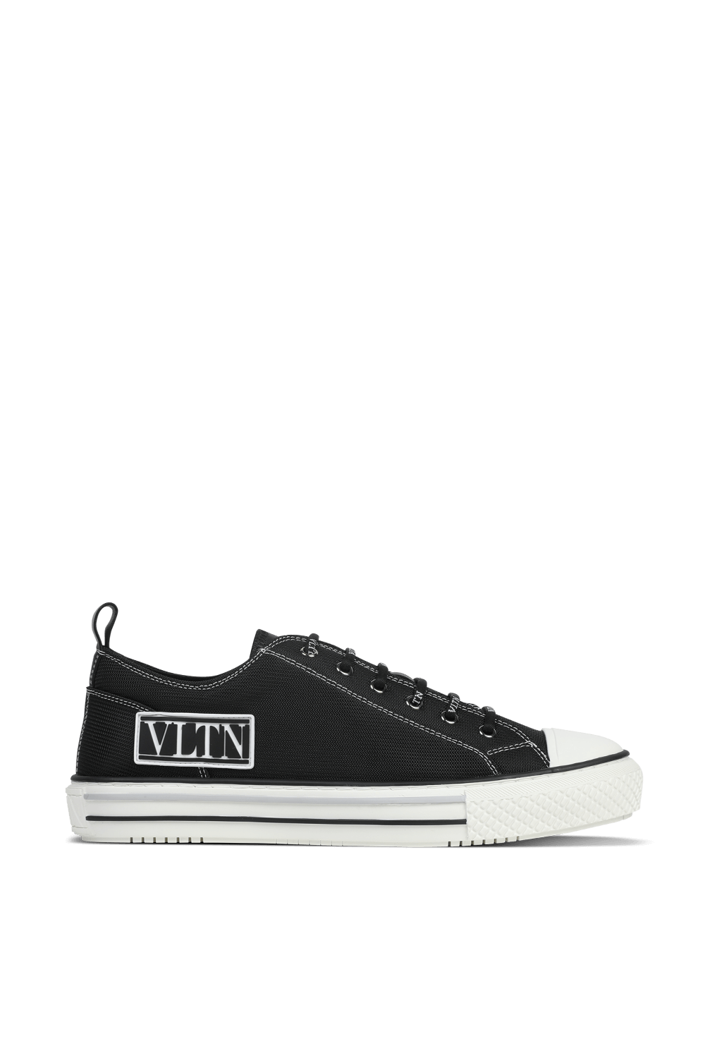 VLTN Side Logo Low Top Sneakers in Black VALENTINO GARAVANI