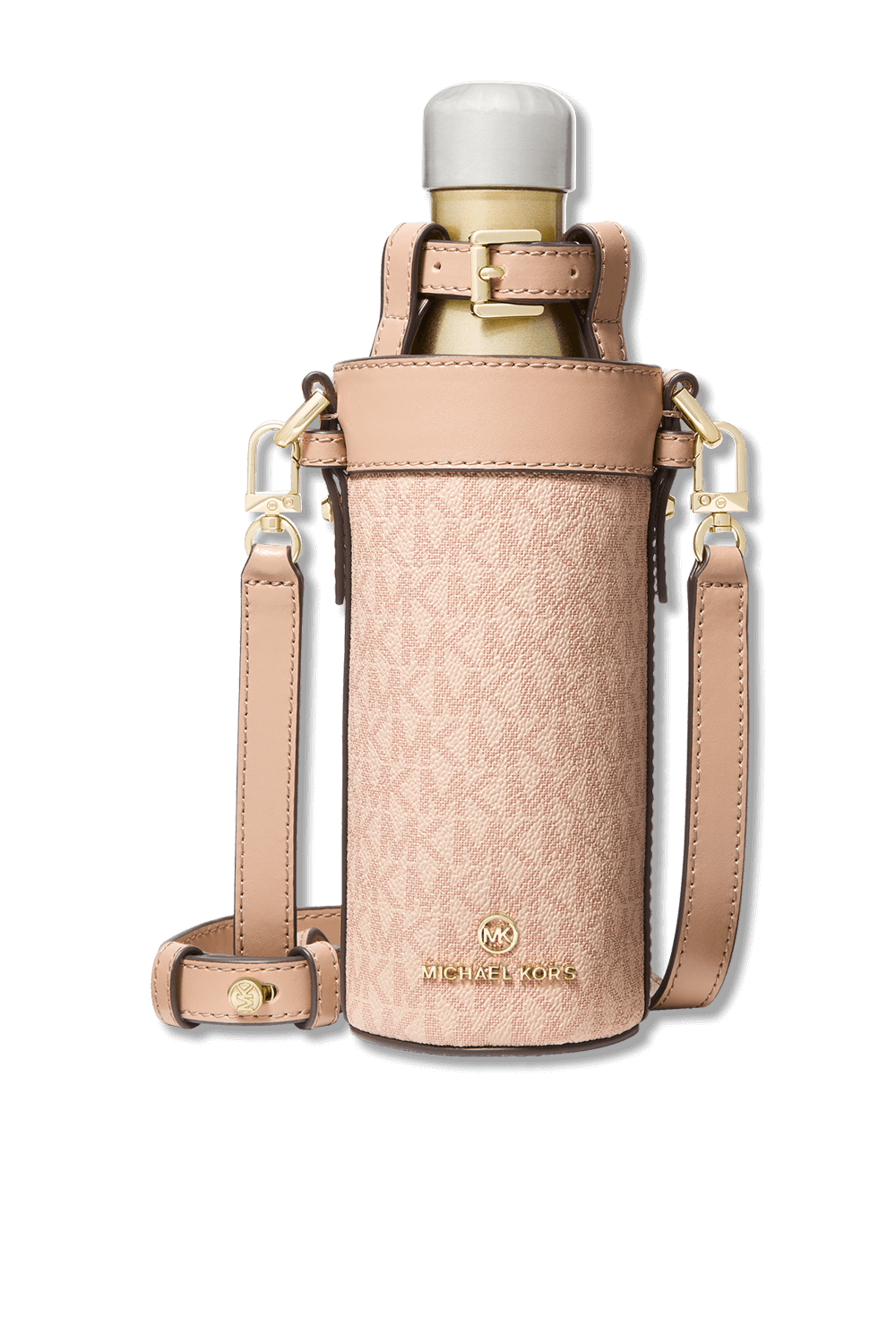 תמונה קידמית של Large Logo Water Bottle Crossbody Pink Monogram Bag