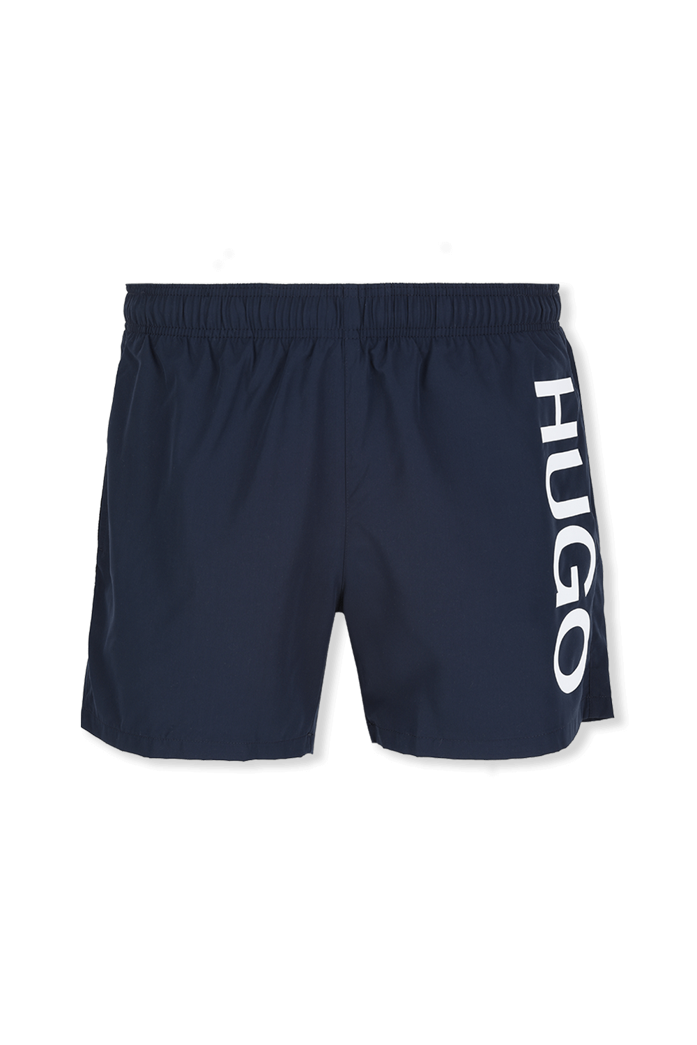Hugo Logo Swim Shorts In Dark Blue HUGO