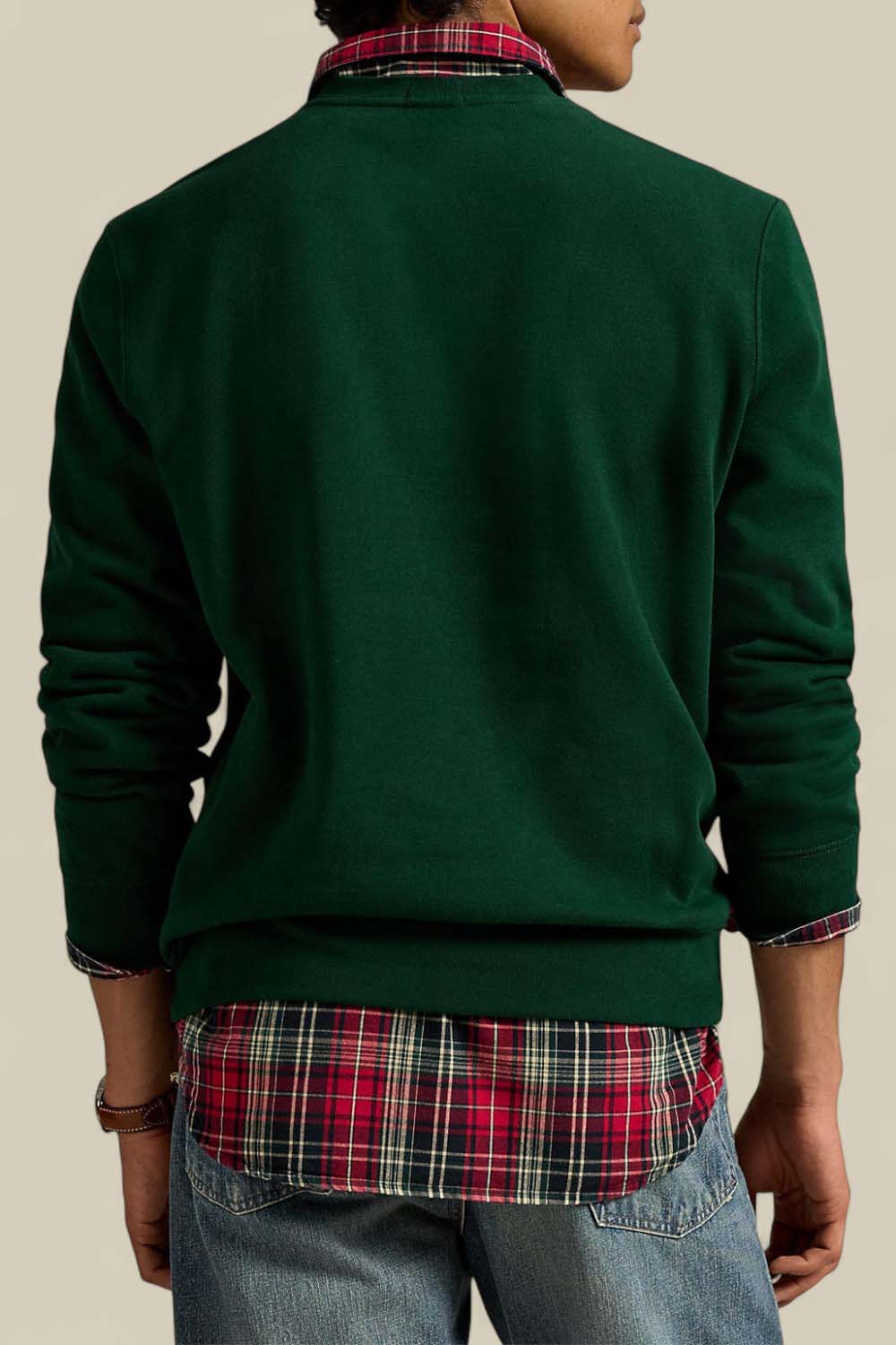 תמונת דוגמן אחורית של סווטשירט דובי