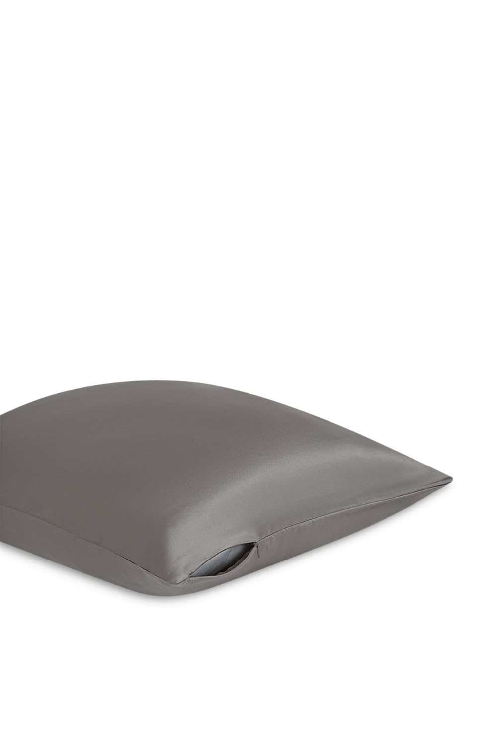 תמונת פנים של ציפית משי לכרית לשיקום העור - כסף