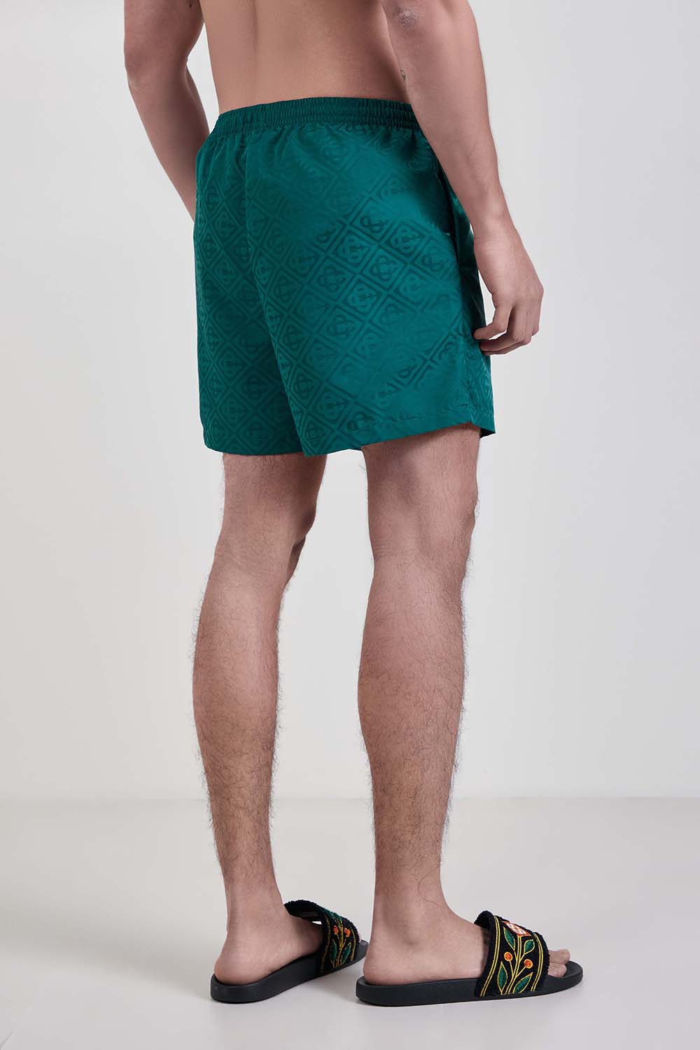 תמונת דוגמן אחורית של מכנסי בגד ים