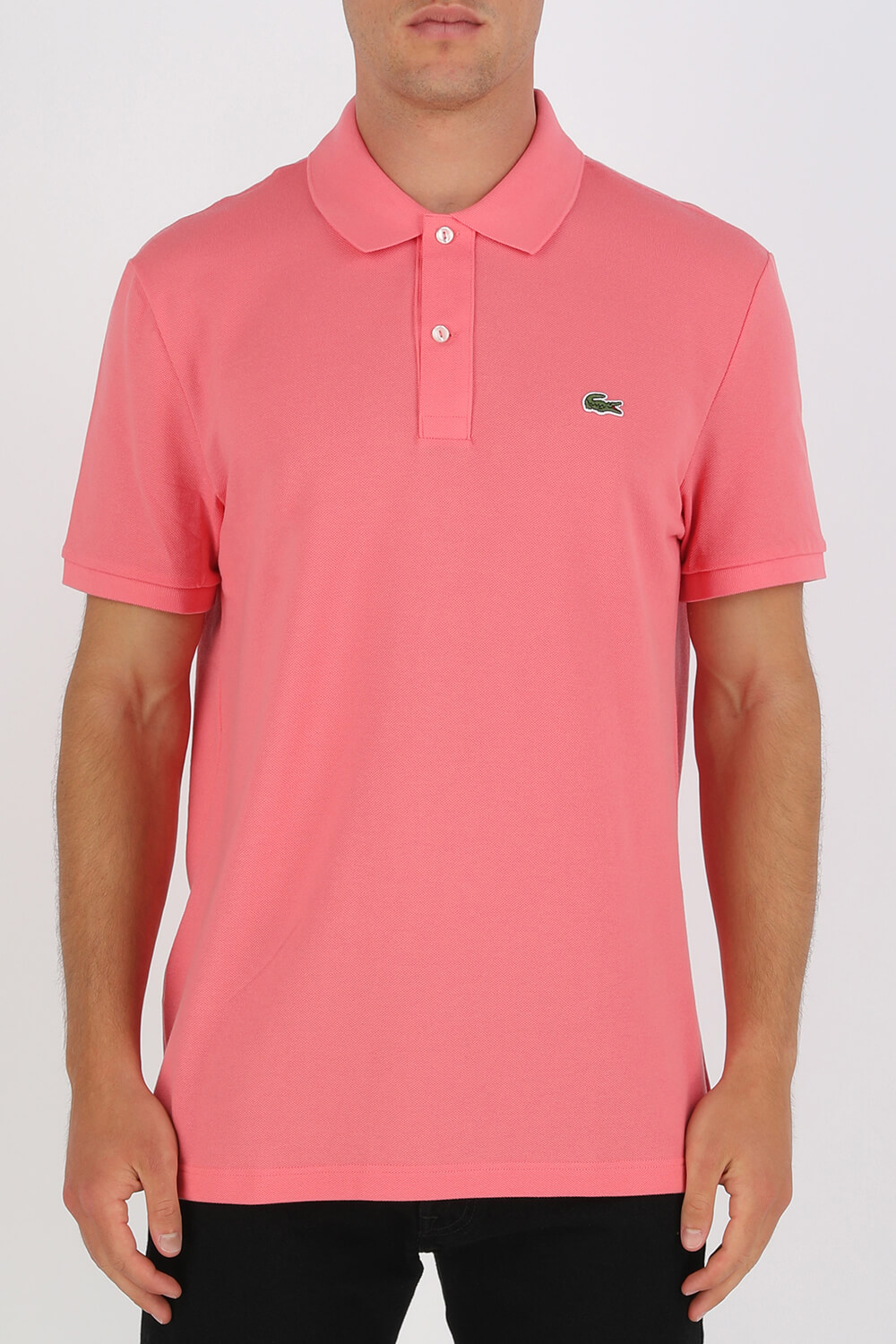 תמונת דוגמן קידמית של Slim Fit Polo Shirt In Pink