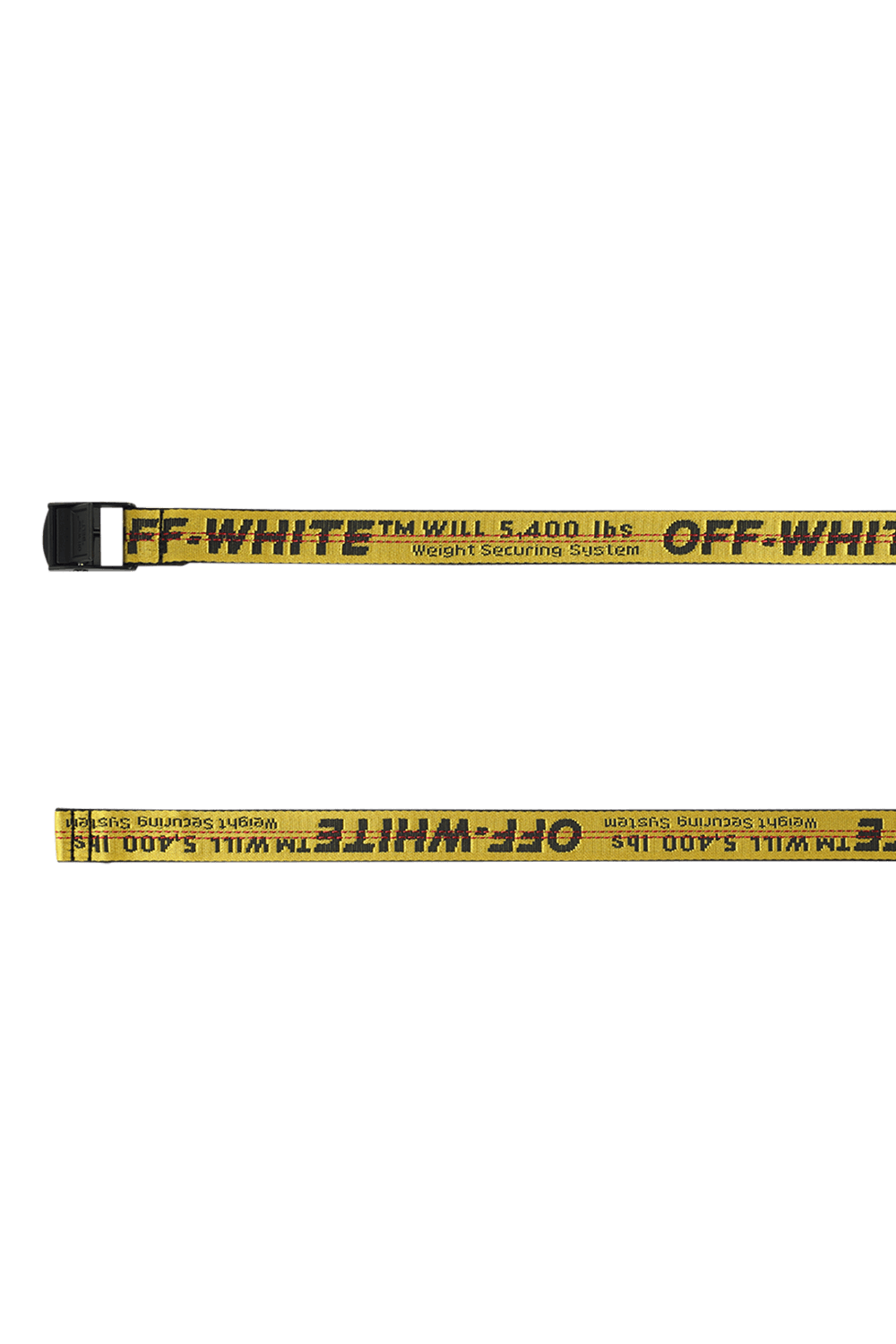 חגורת מיני תעשייתית בצהוב OFF WHITE