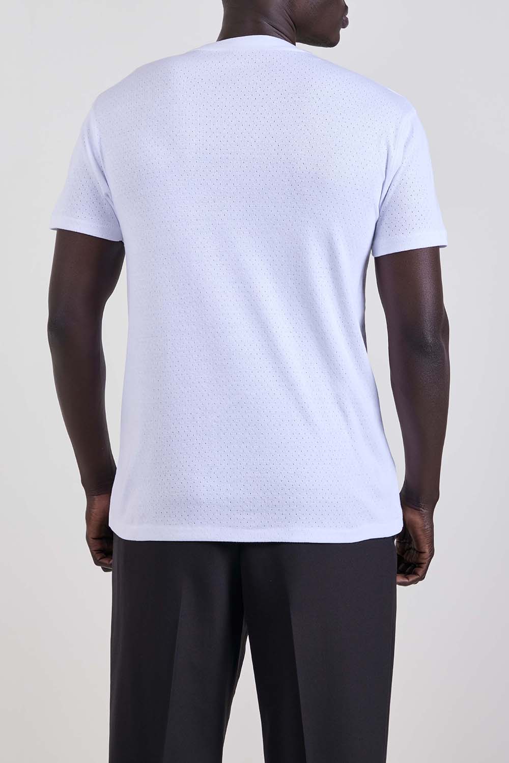 תמונת דוגמן אחורית של חולצת טי