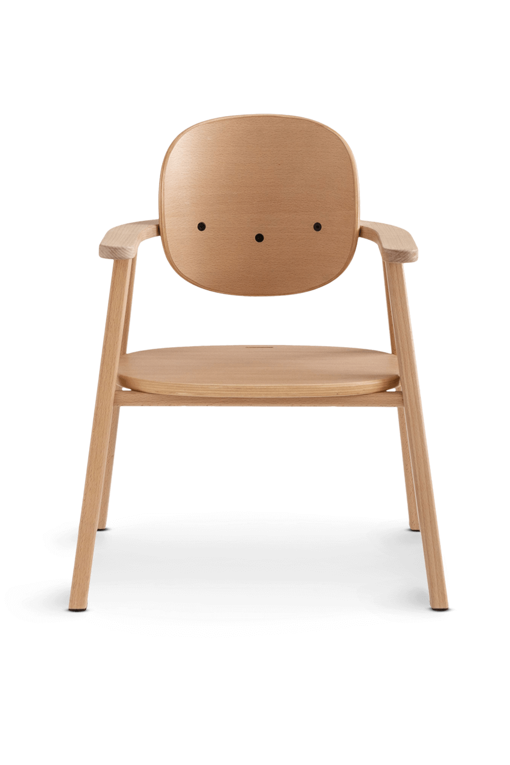 כיסא תינוק מתכוונן בן שלושה שלבים מעץ אלון מלא NOBODINOZ