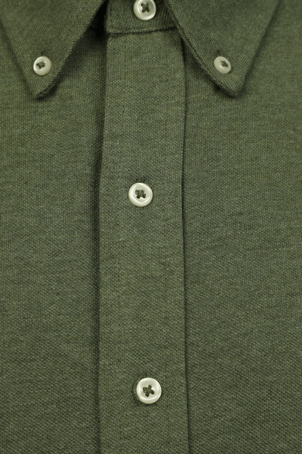 תמונה אחורית של Classic Fit Shirt in Green