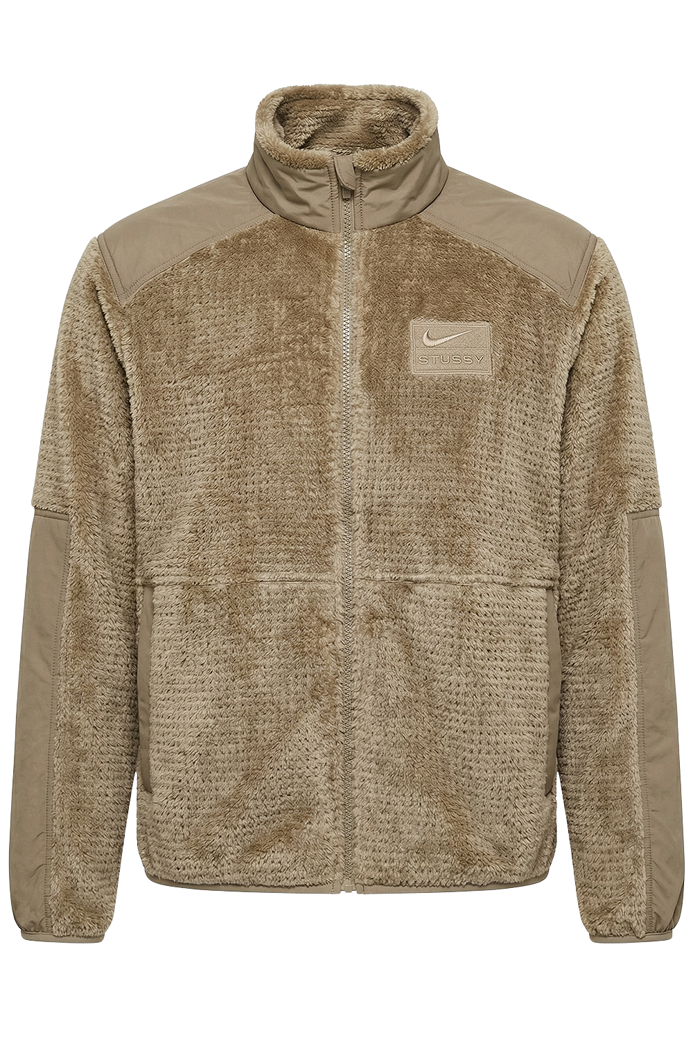 תמונה קידמית של ז'קט פליז נייקי X סטוסי