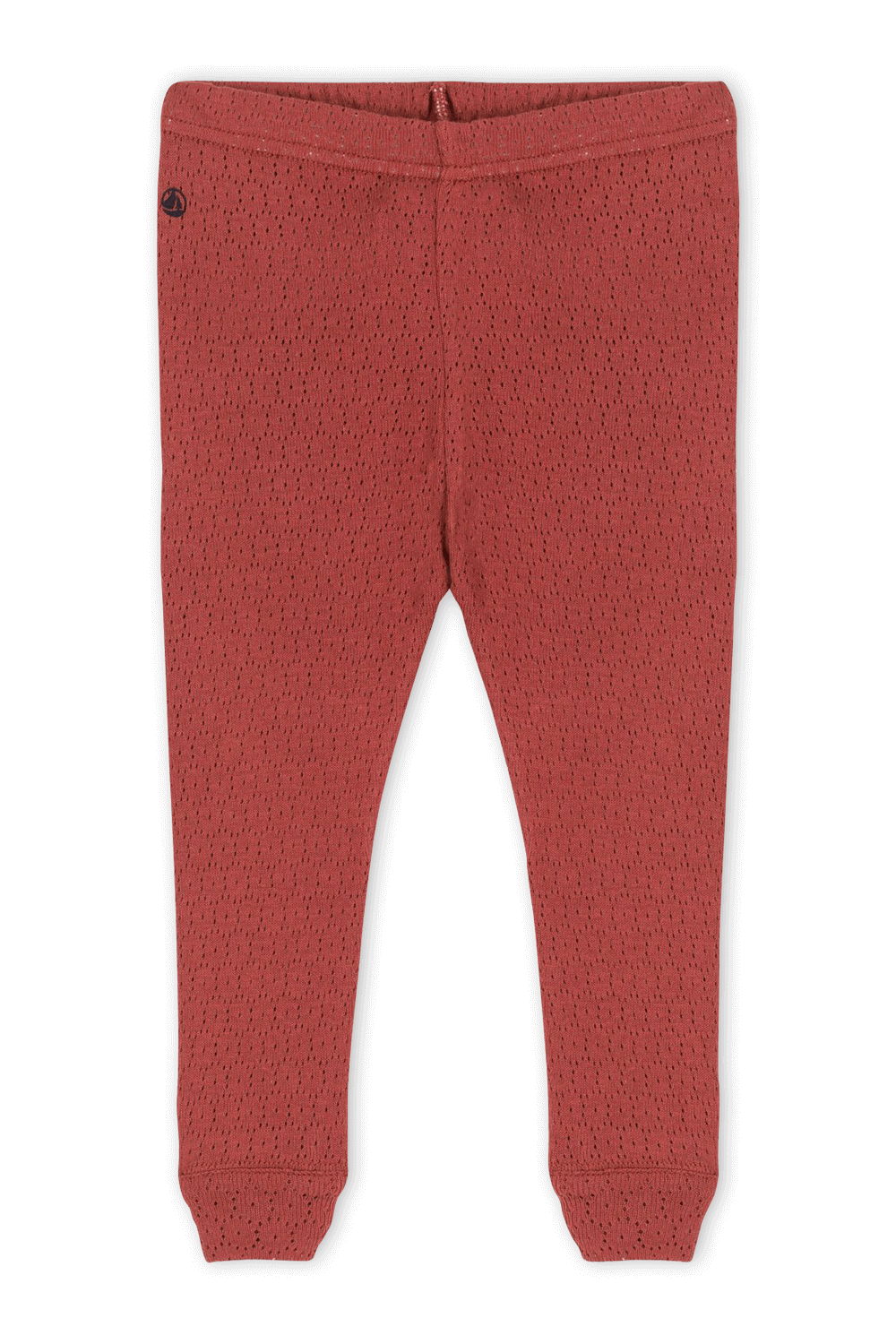 תמונה קידמית של גילאי 3-12 חודשים מכנסי טייץ אדומים עם פתחי אוורור