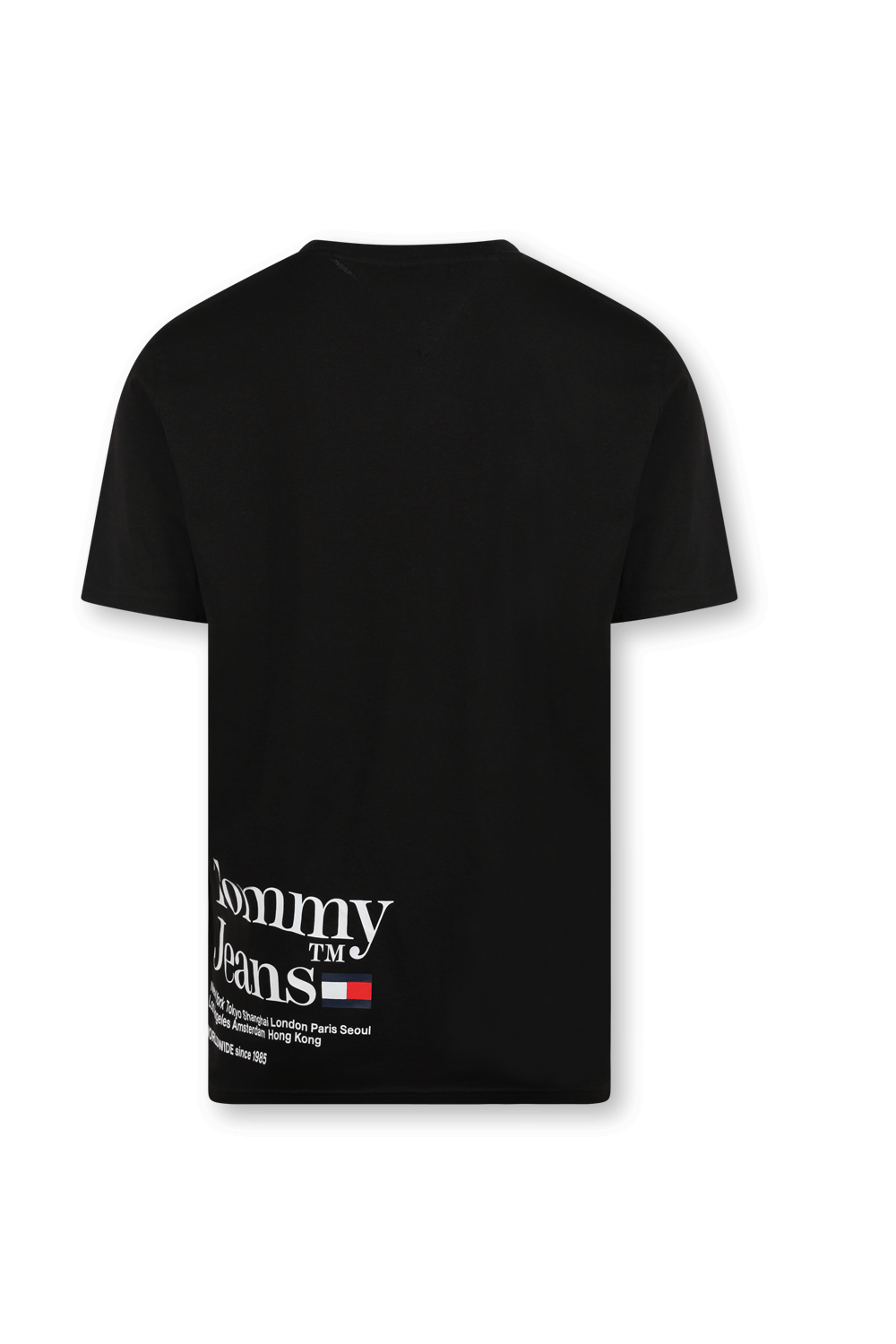 תמונה אחורית של חולצת טי עם לוגו מלפנים ומאחור