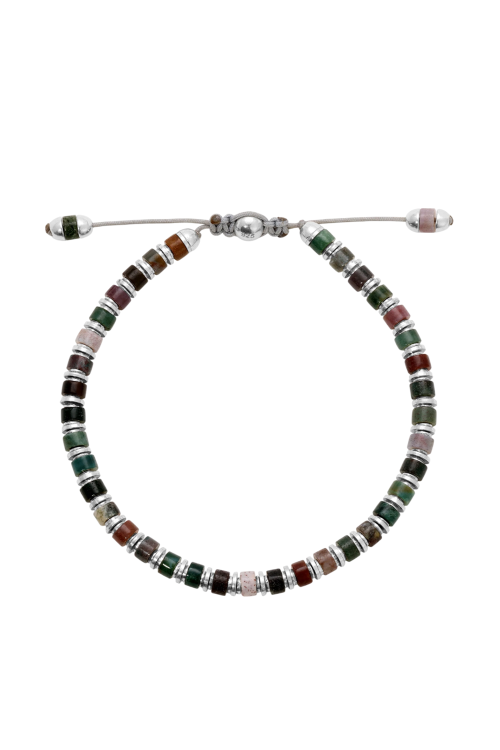 תמונה אחורית של צמיד אבני אגת