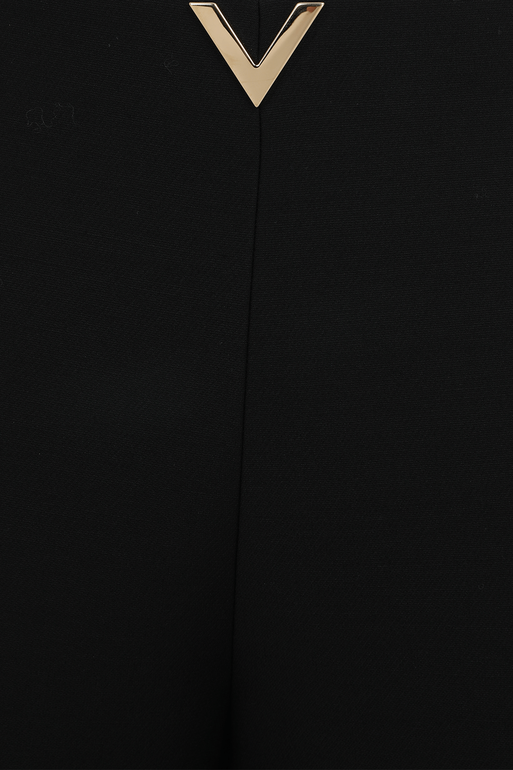 מכנסי קוטור קצרים מצמר ומשי עם לוגו מטאלי VALENTINO