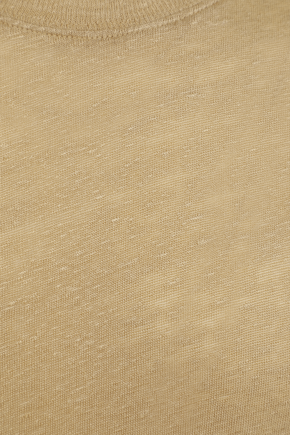 תמונה אחורית של חולצת פשתן בגוון בז'