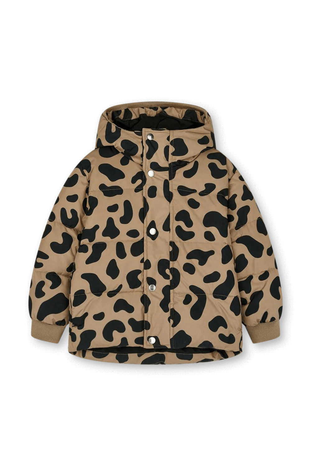 תמונה קידמית של גילאי 2-12 מעיל פוך אקולוגי עם קפוצ'ון