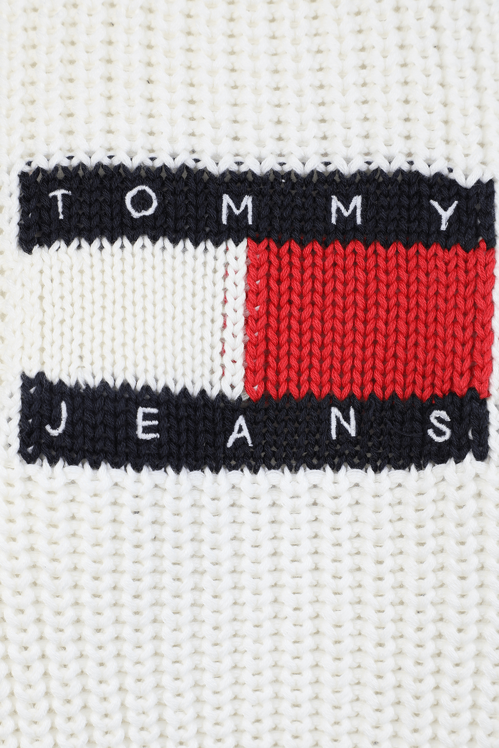 סוודר עם לוגו בצבע לבן image number null TOMMY HILFIGER