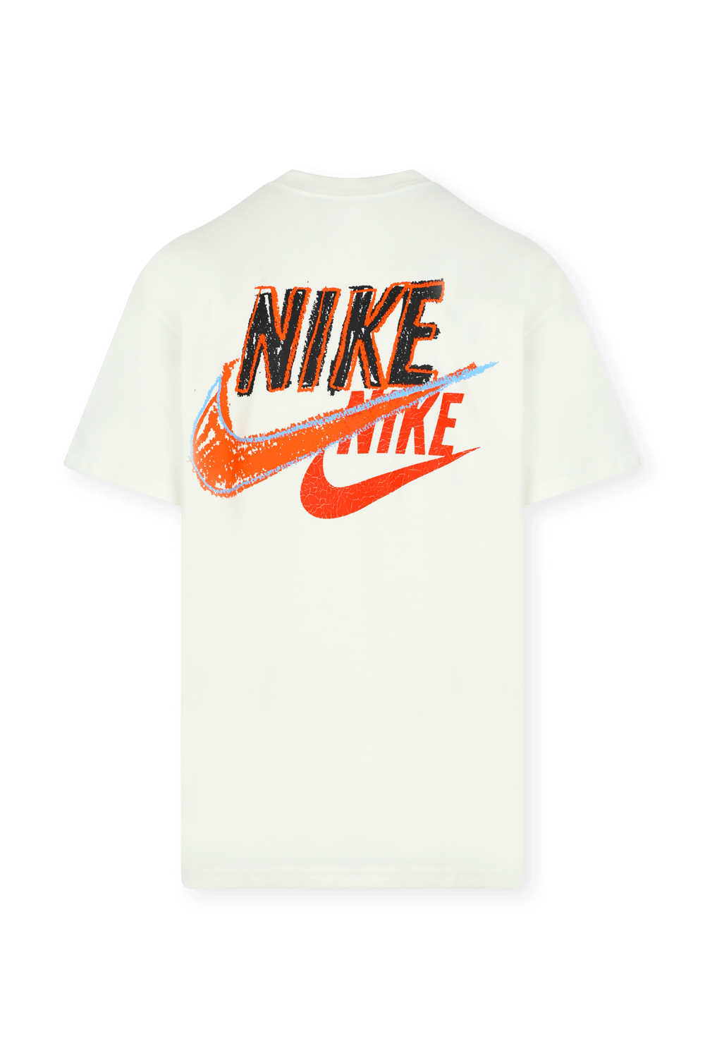 תמונה אחורית של חולצת טי לבנה עם פרינט ג'אסט דו איט