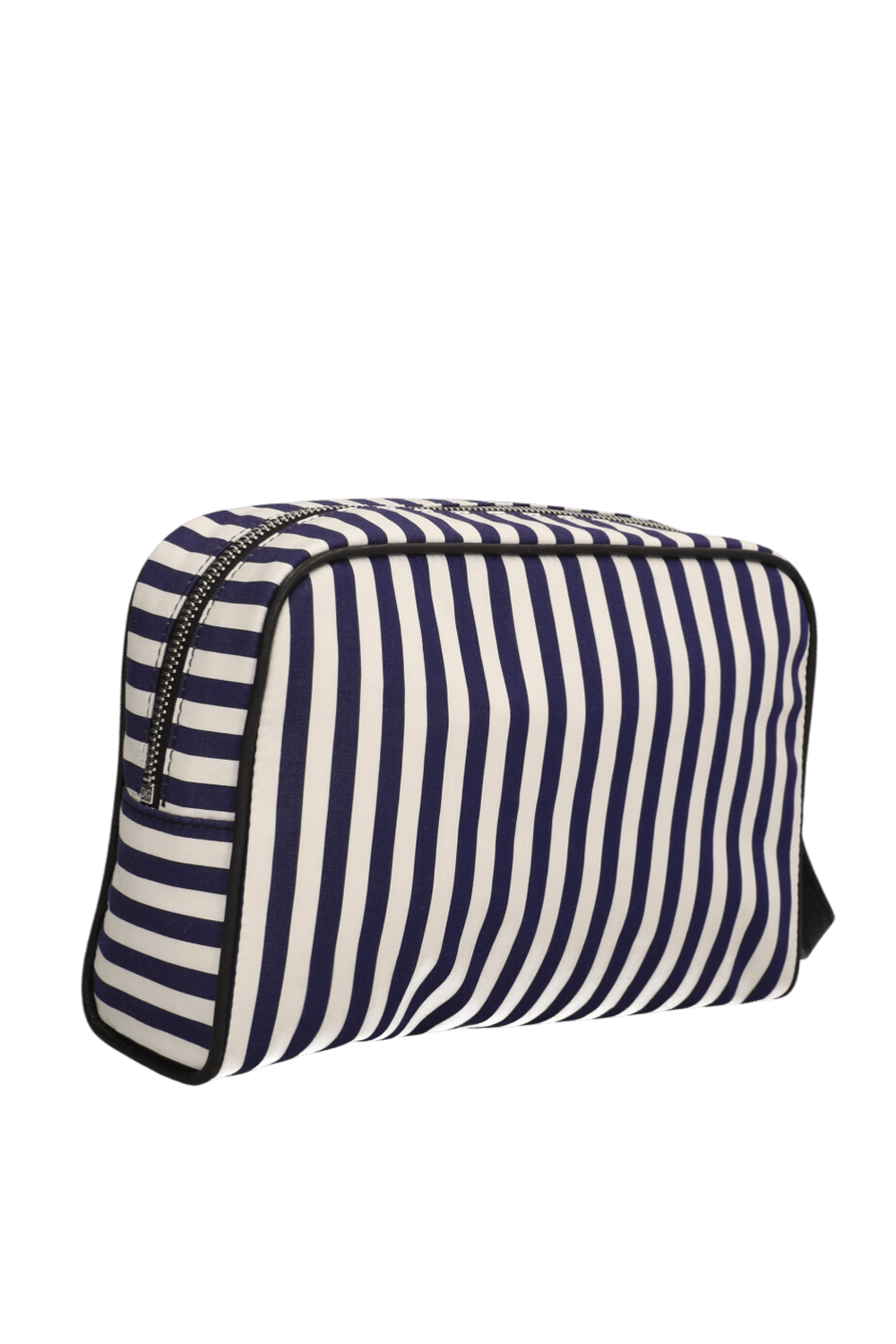 תמונה אחורית של תיק קלאץ' פסים