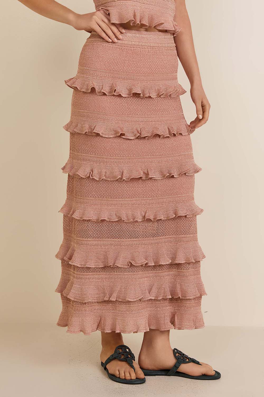 תמונת דוגמן קידמית של חצאית מידי מלמלה