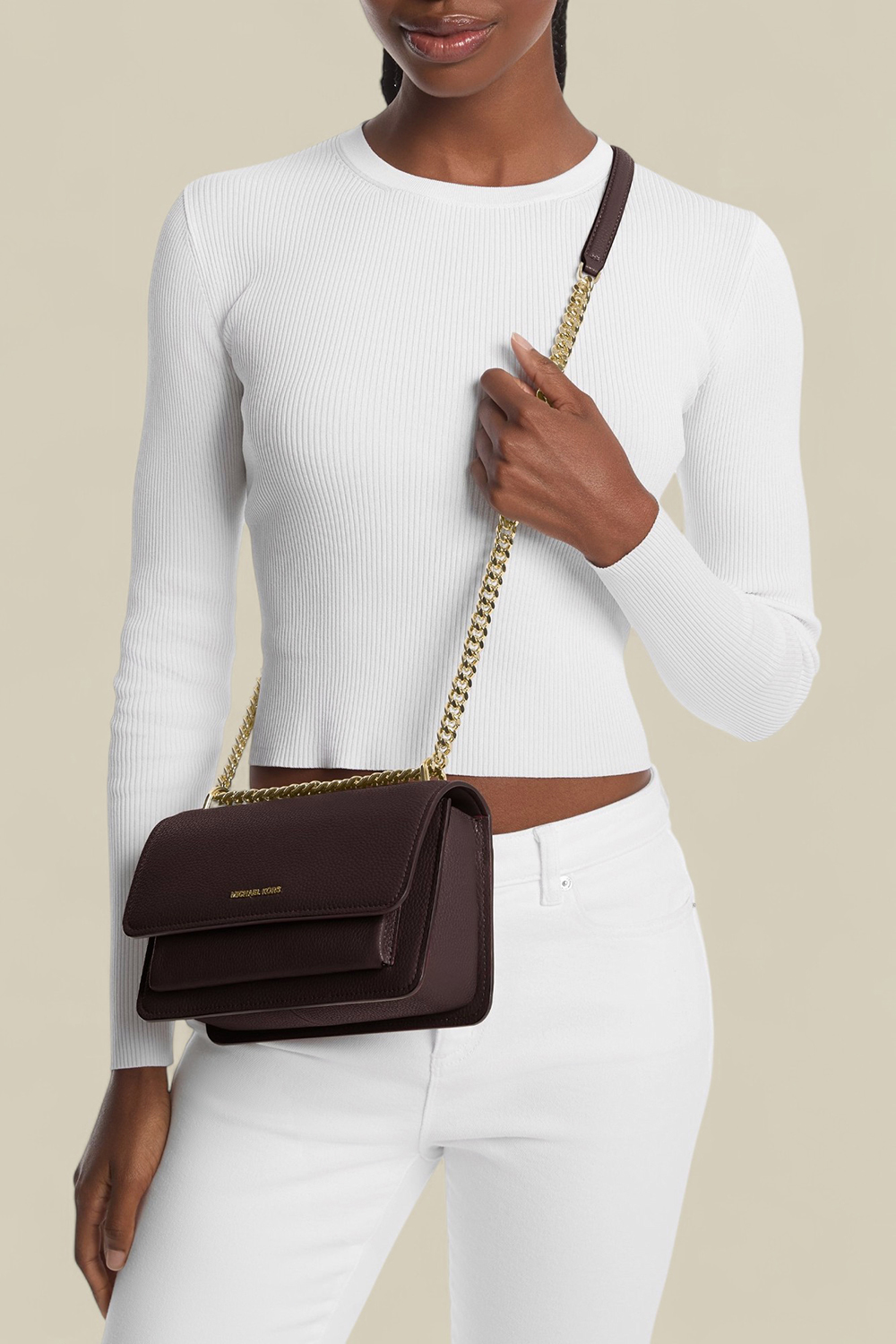 תמונת דוגמן קידמית של תיק קרוסבודי קלייר לארג'