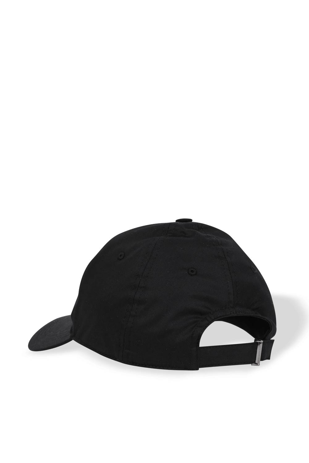 תמונה אחורית של Branded Tag Baseball Cap in Black