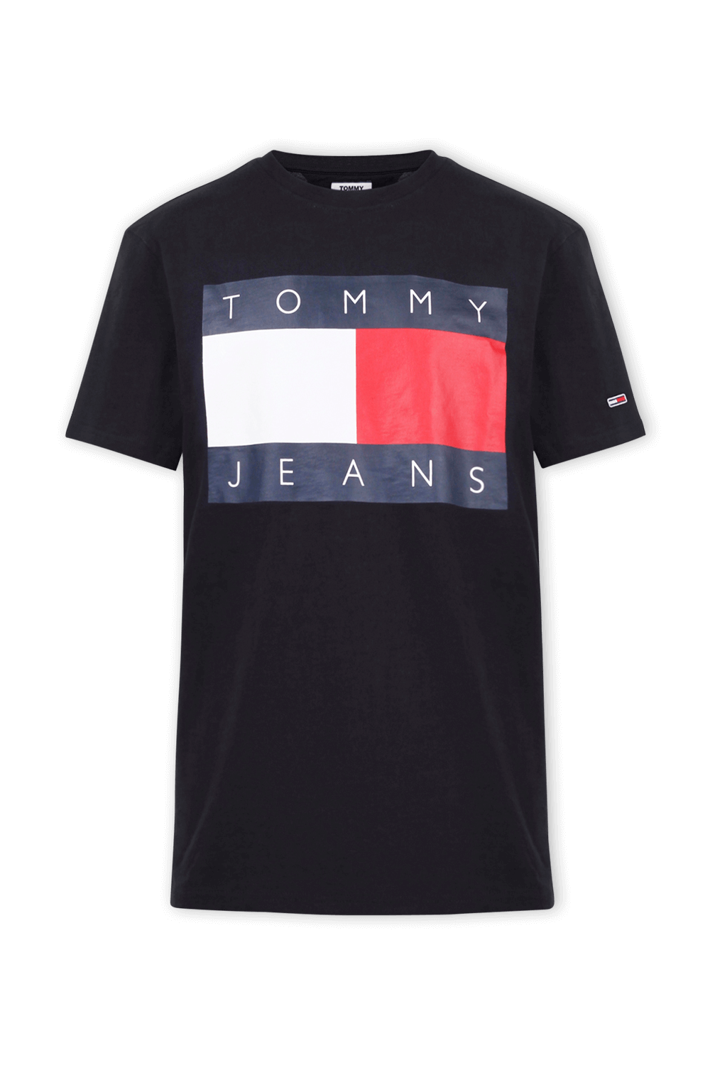 תמונה קידמית של Tjm Tommy Flag Tee in Black