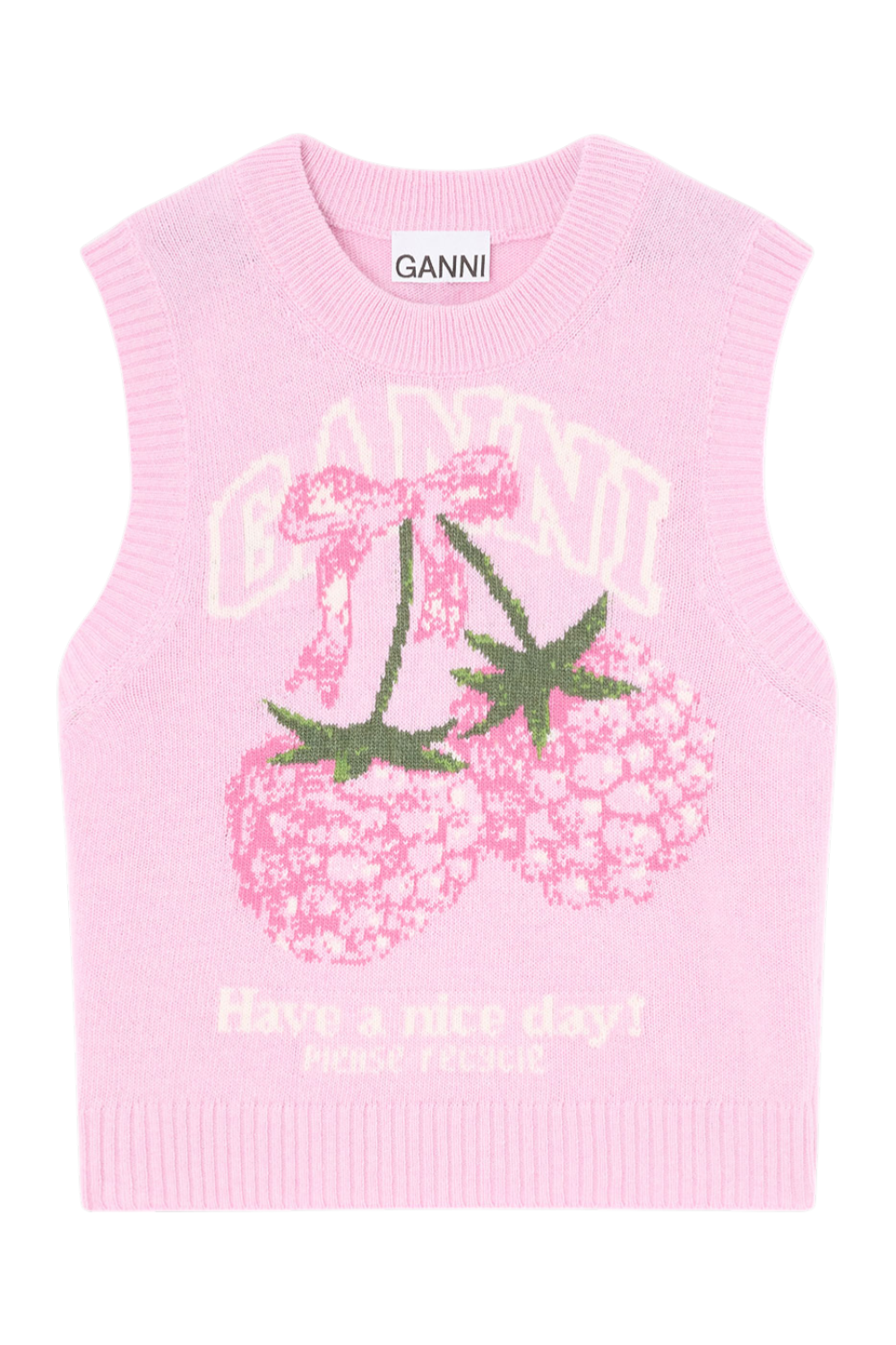 תמונה אחורית של אפודת צמר