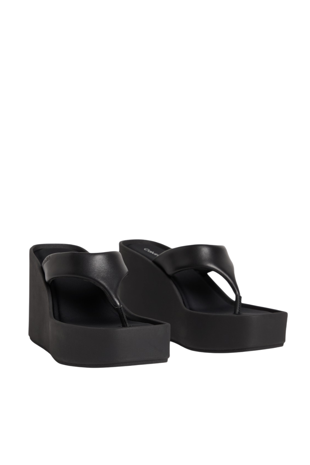 תמונה אחורית של כפכפי פלטפורמה