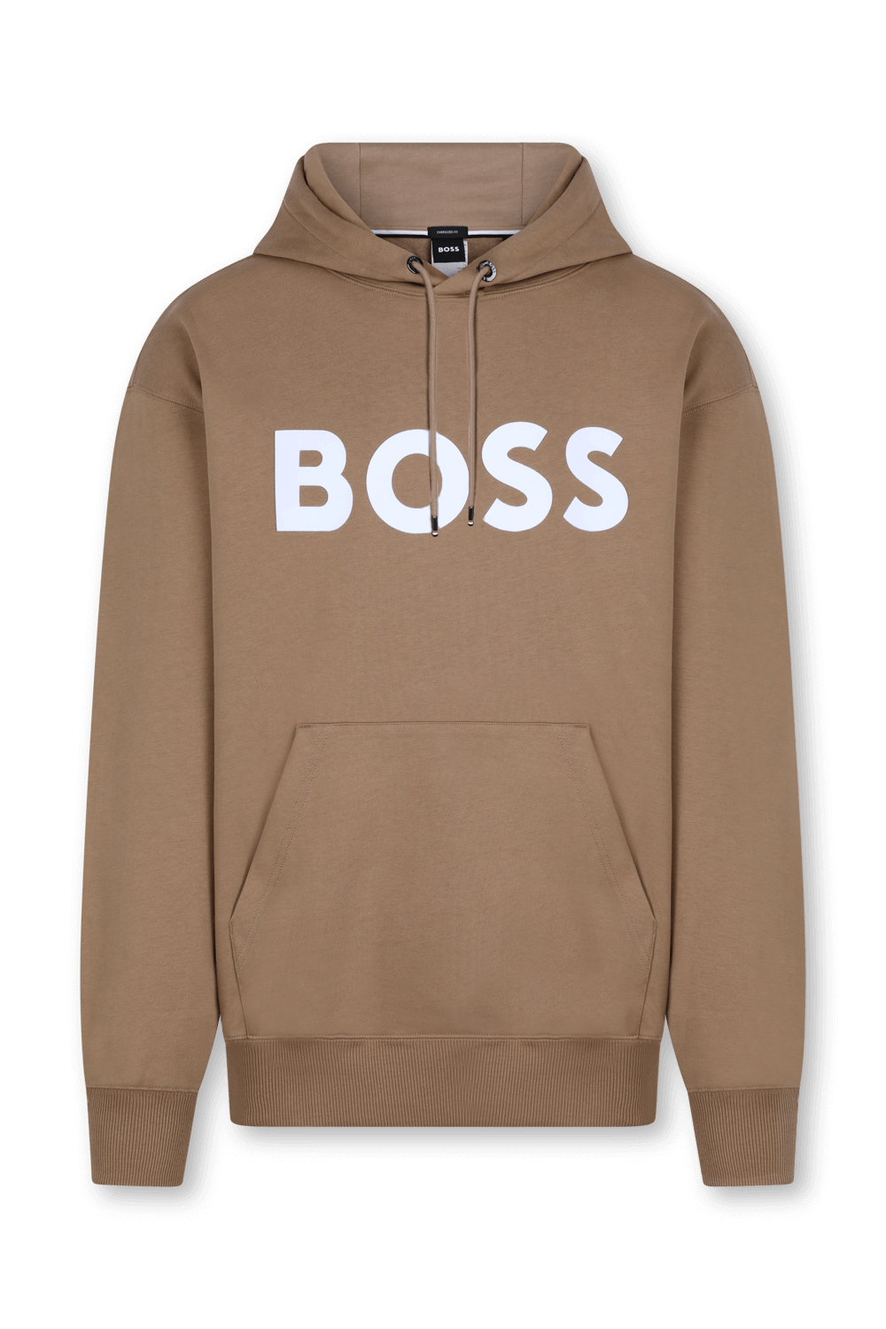 תמונה קידמית של סווטשירט קפוצ'ון עם לוגו בגזרת אוברסייז