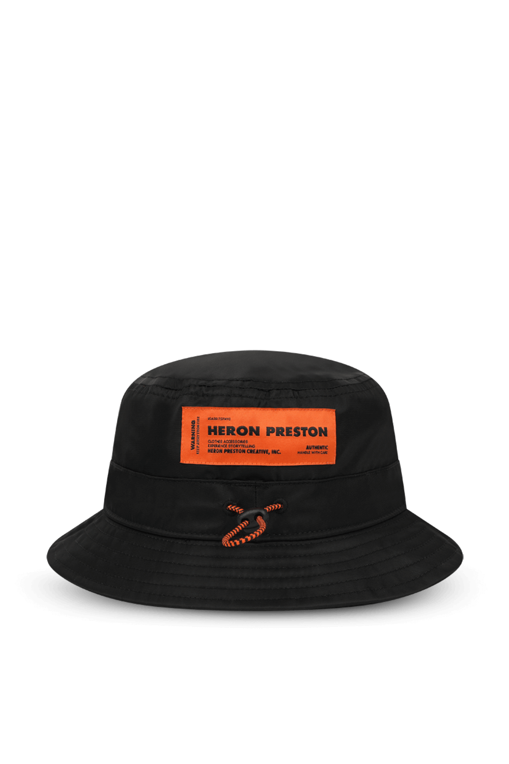 כובע באקט שחור עם שרוכים אחוריים HERON PRESTON