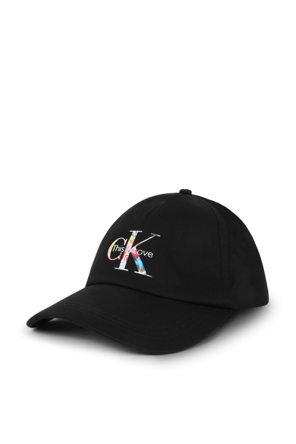 תמונה קידמית של כובע בייסבול שחור דיס איז לב