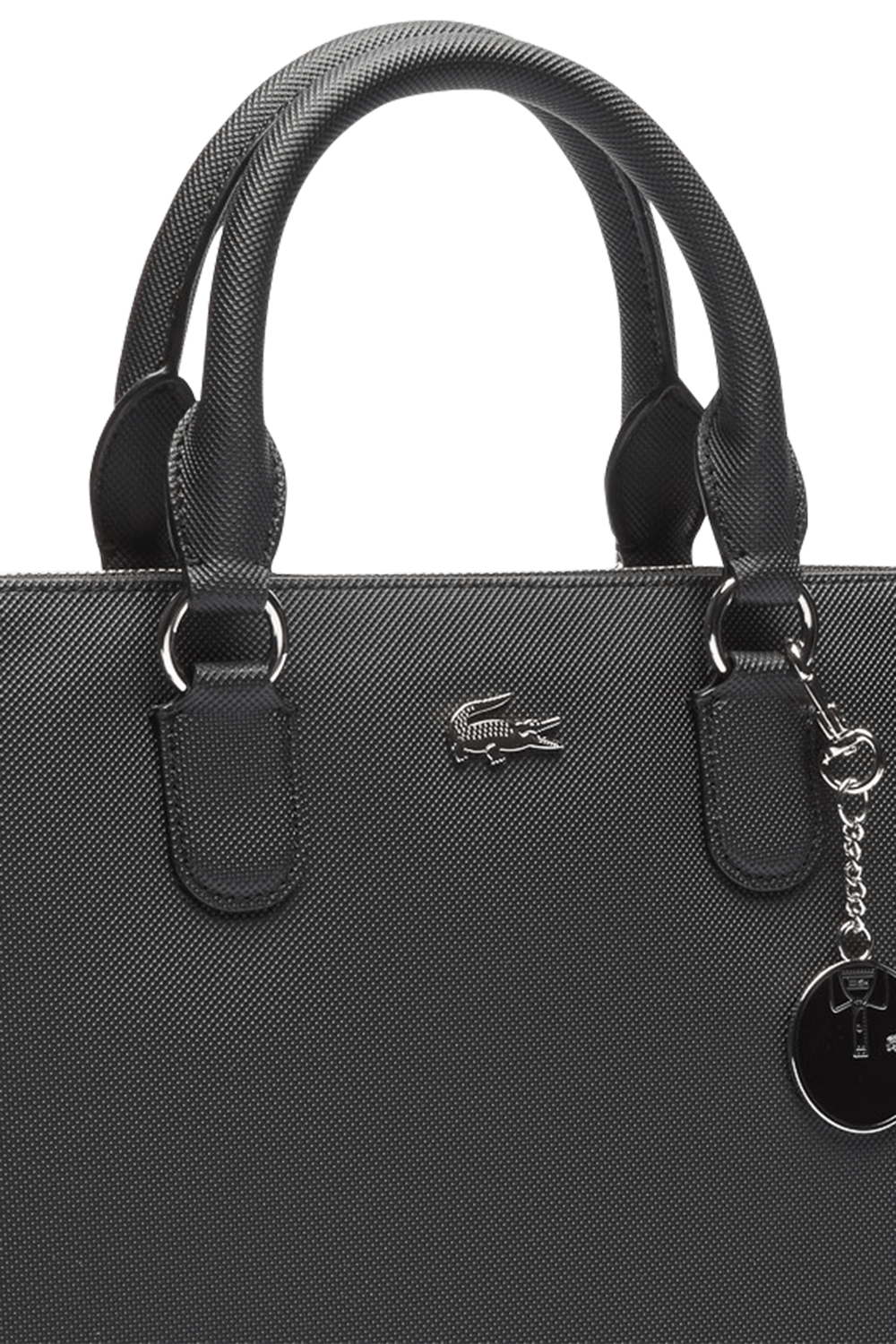 תמונת תקריב של Daily Classic Coated Piqu? Canvas Bugatti Bag In Black