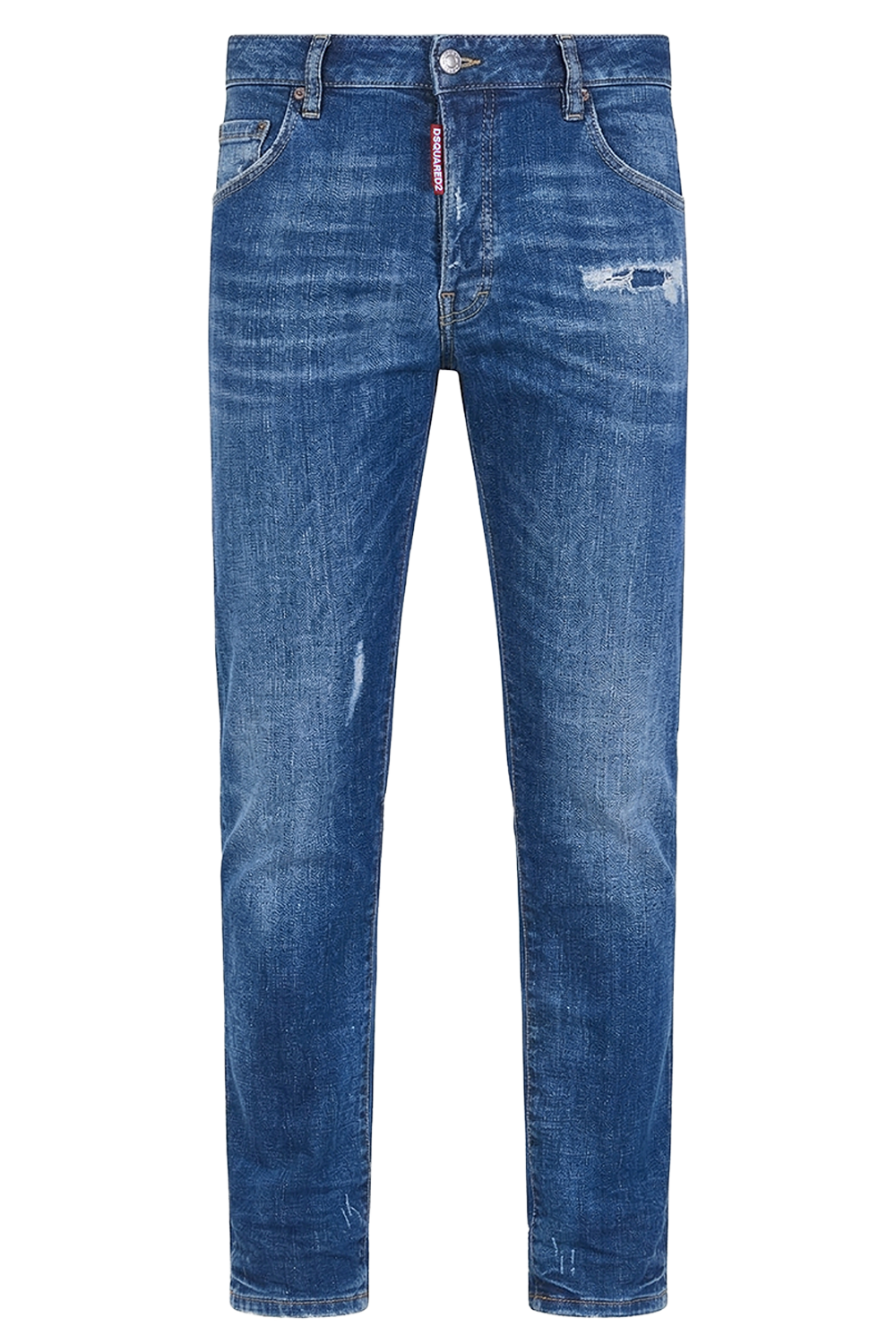 תמונה קידמית של מכנסי ג׳ינס בגזרת סלים