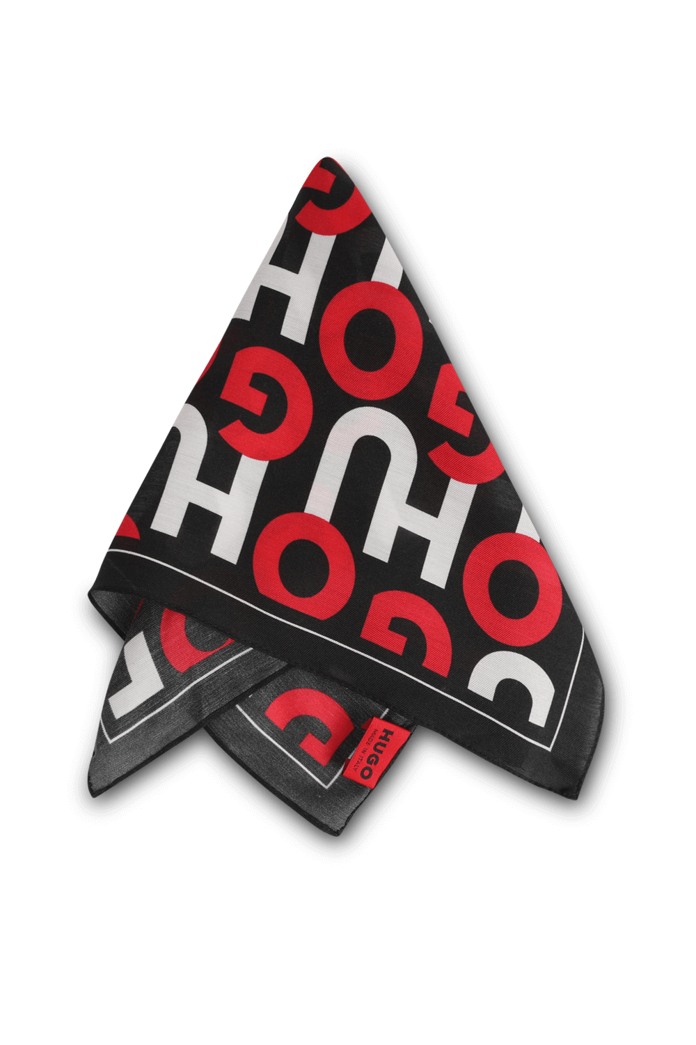 תמונה אחורית של מטפחת כיס מונוגרמית