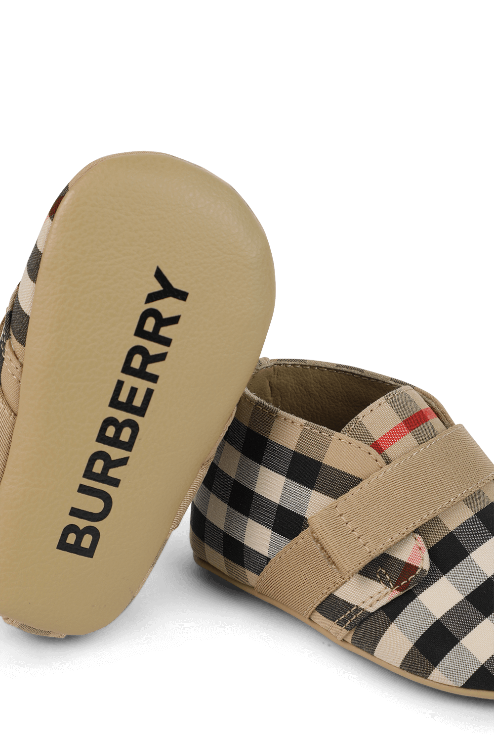 מידות 15-19 נעלי תינוקות בהדפס אייקוני בהיר BURBERRY