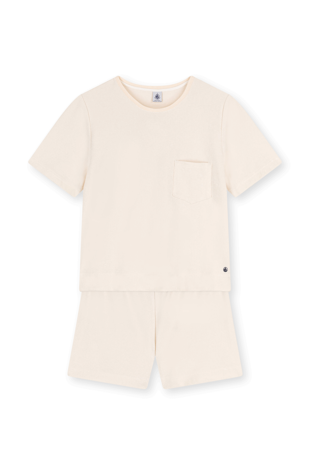 תמונה קידמית של סט פיג'מה קצרה