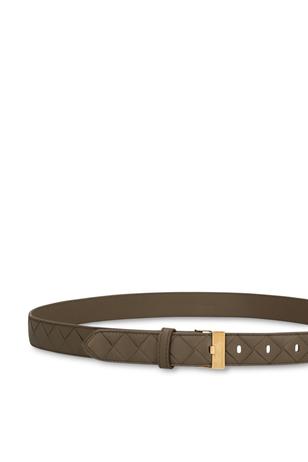 תמונת פנים של חגורת עור קלוע