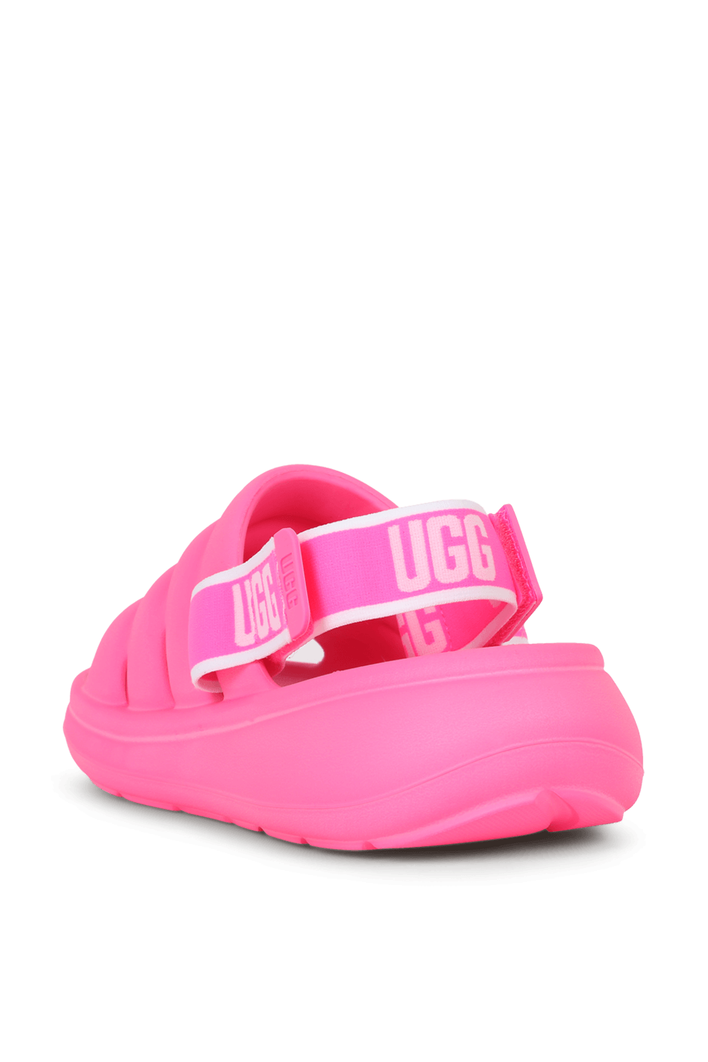 תמונה אחורית של סנדלי ספורט יה ורודים