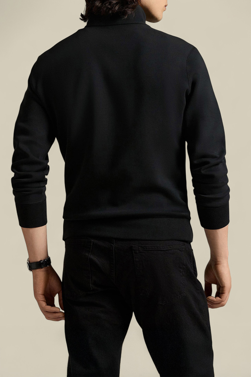 תמונת דוגמן אחורית של סריג כותנה