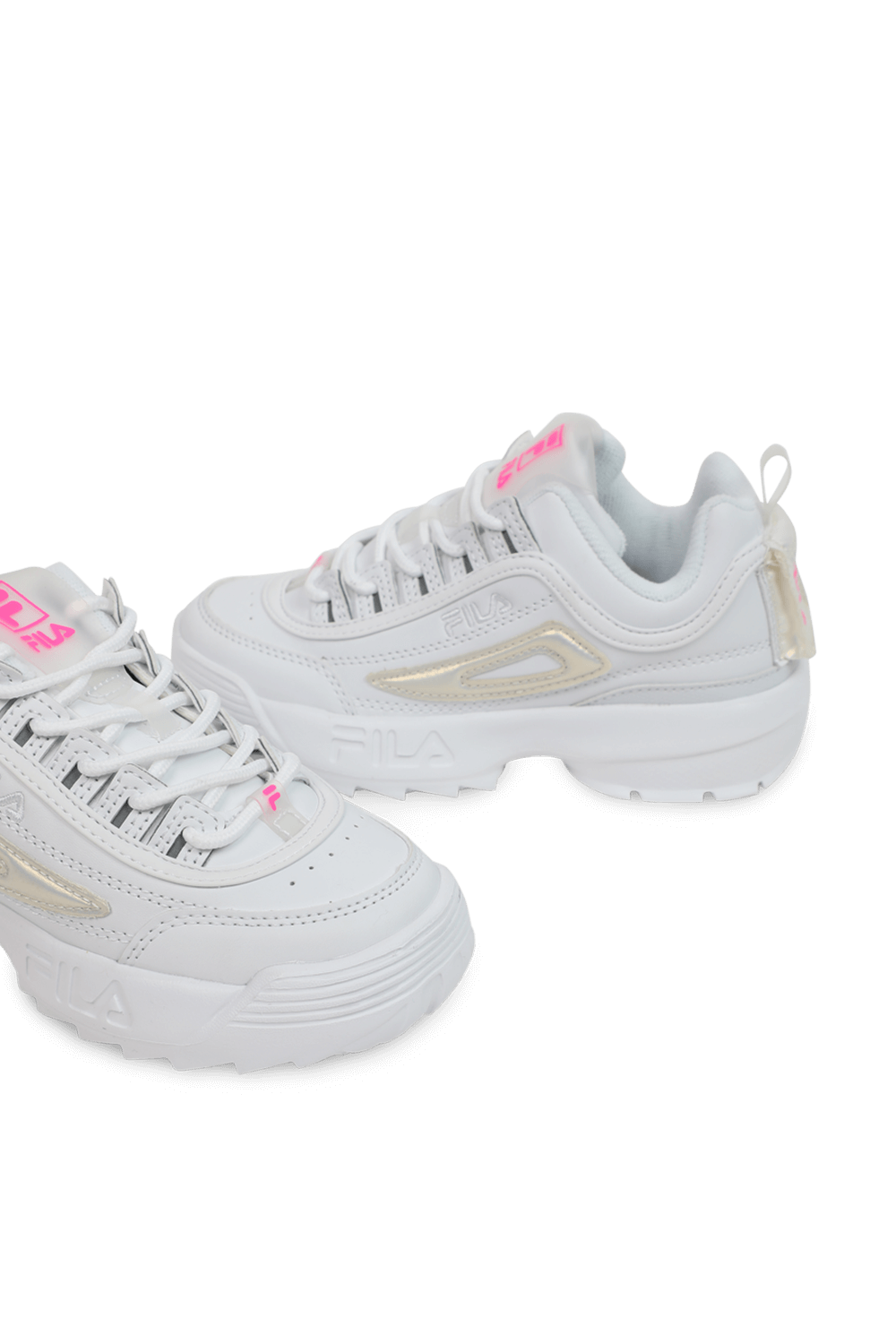 תמונת תקריב של מידות 29-36 נעלי דיסרפטור בגוון לבן