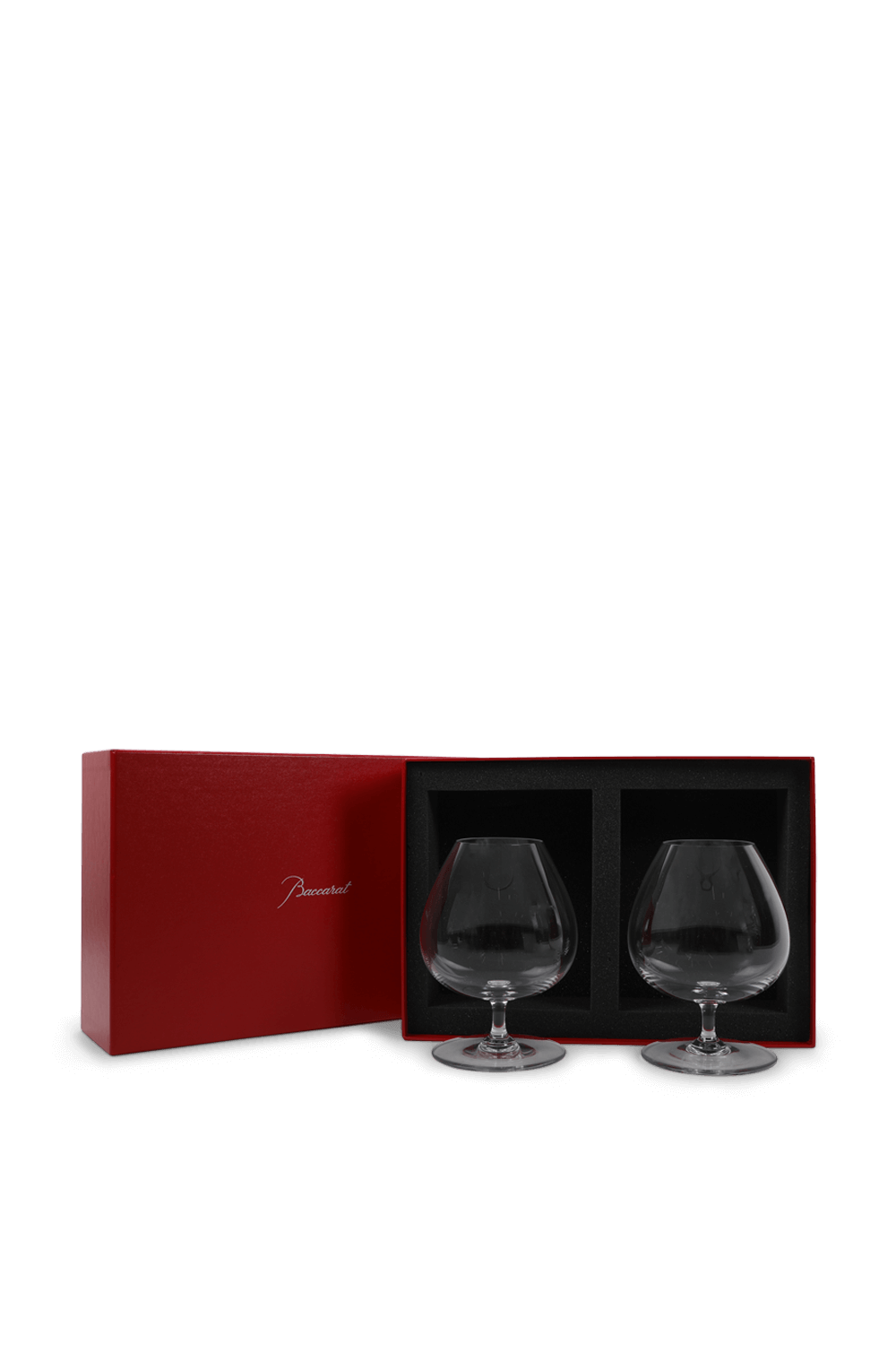תמונה אחורית של מארז שתי כוסות יין מקריסטל שקוף